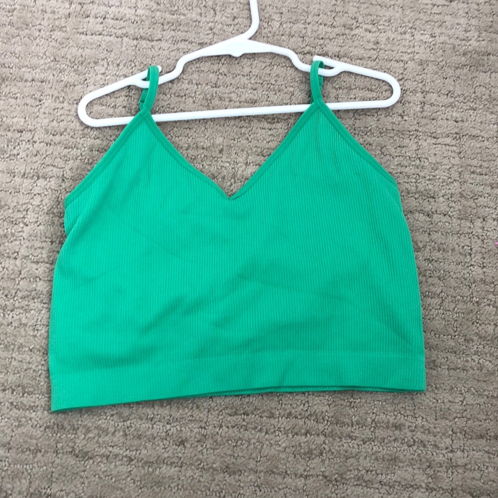 Green top ribbed